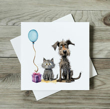 Load image into Gallery viewer, Cat &amp; Dog Birthday Card