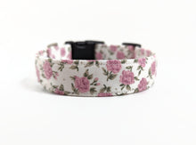 Load image into Gallery viewer, 'Rosie' - Small Roses Dog Collar/Lead