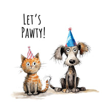 Load image into Gallery viewer, Let's Pawty Dog Birthday Card