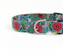 Load image into Gallery viewer, 'Clodagh' - Retro Floral Dog Collar/Lead