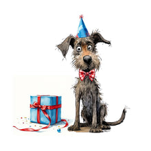 Load image into Gallery viewer, Dog &amp; Present Birthday Card