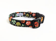 Load image into Gallery viewer, 'Nyx' - Glow in the Dark Pumpkin Dog Collar/Lead