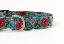 Load image into Gallery viewer, 'Clodagh' - Retro Floral Dog Collar/Lead