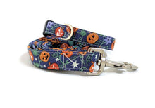 Load image into Gallery viewer, 'Nyx' - Glow in the Dark Pumpkin Dog Collar/Lead