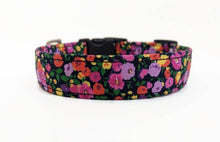 Load image into Gallery viewer, 'Dilys' - Navy Floral Dog Collar