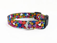 Load image into Gallery viewer, 'Cariad' - Love Hearts Dog Collar/Lead