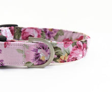 Load image into Gallery viewer, 'Charlotte' - Pretty in Pink Floral Dog Collar/Lead