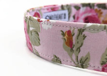 Load image into Gallery viewer, 'Charlotte' - Pretty in Pink Floral Dog Collar/Lead