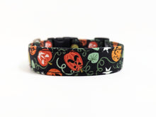 Load image into Gallery viewer, 'Nyx' - Glow in the Dark Pumpkin Dog Collar/Lead