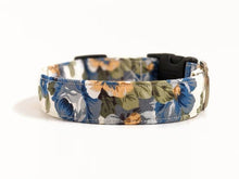Load image into Gallery viewer, 'Diana' - Blue Floral Dog Collar/Lead