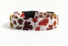 Load image into Gallery viewer, 'Fforest' - Autumn Leaves Dog Collar/Lead