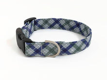 Load image into Gallery viewer, 'Iona' - Blue Tartan Dog Collar/Lead