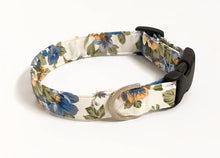 Load image into Gallery viewer, 'Diana' - Blue Floral Dog Collar/Lead