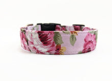 Load image into Gallery viewer, 'Charlotte' - Pretty in Pink Floral Dog Collar/Lead
