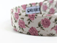 Load image into Gallery viewer, 'Rosie' - Small Roses Dog Collar/Lead