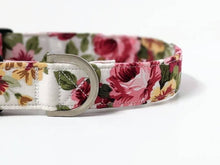 Load image into Gallery viewer, 'Elizabeth' - Pink Floral Dog Collar/Lead