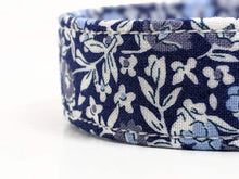 Load image into Gallery viewer, 'Siobhan' - Blue Liberty Floral Dog Collar/Lead