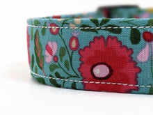 Load image into Gallery viewer, 'Clodagh' - Retro Floral Dog Collar/Lead
