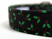 Load image into Gallery viewer, Black Holly Dog Collar/Lead
