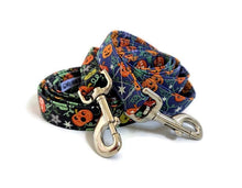 Load image into Gallery viewer, 'Nyx' - Glow in the Dark Pumpkin Dog Collar/Lead