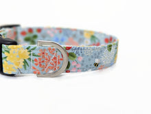 Load image into Gallery viewer, Cottage Garden Dog Collar, Ditsy Floral Dog Collar, Girl Dog Collar, Girl Puppy Collar, Floral Dog Collar and Lead, Pretty Dog Collar