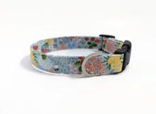 Load image into Gallery viewer, Cottage Garden Dog Collar, Ditsy Floral Dog Collar, Girl Dog Collar, Girl Puppy Collar, Floral Dog Collar and Lead, Pretty Dog Collar