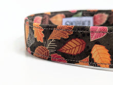 Load image into Gallery viewer, 'Sienna' - Orange Leaves Dog Collar/Lead
